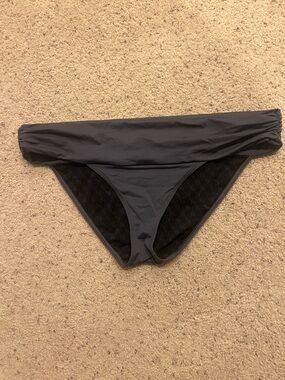 Victoria's Secret Fold-Over Bikini Bottom in Charcoal